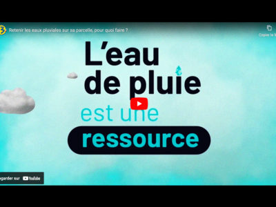 Vidéo pédagogique de la campagne HOP du département PACA : "l'eau de pluie est une ressources".